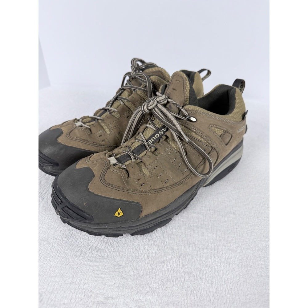 Vasque UltraDry Waterproof Hiking Shoes Mens 12 Brown Leather Low Top 7094 Trail